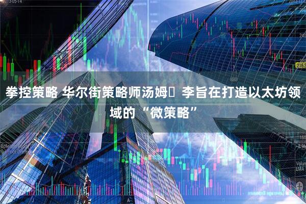 拳控策略 华尔街策略师汤姆・李旨在打造以太坊领域的 “微策略”